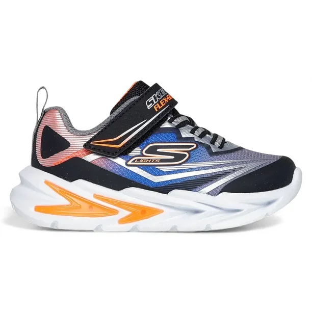 Zapatilla Niño S Lights Flex Glow Ultra Bksl Skechers