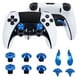 thumbnail image 4 of Compatible con el mando Edge de PlayStation 5 - Kit de tapones metálicos para los pulgares, las palancas y los botones traseros de PS5-Plata, 4 of 5