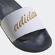 thumbnail image 4 of Zapatillas adidas Adilette para mujer, color blanco/dorado metalizado y azul oscuro, 4 of 6