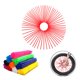 thumbnail image 1 of Cubiertas para radios de rueda COBIKE 23 cm, paquete de 72 piezas, color rojo, 1 of 9