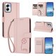 thumbnail image 2 of Funda Cartera Trébol para Motorola Moto G Power 2024 5G con Ranuras Tarjetas y Carga Inalámbrica Rosa, 2 of 6
