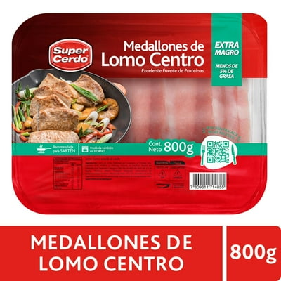 Lomo De Cerdo Centro Medallón 800 G Super Cerdo