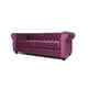 thumbnail image 2 of Sofá Chesterfield 3C Felpa Morado, 2 of 2