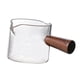 thumbnail image 3 of Vaso medidor de vidrio con doble boquilla, vaso pequeño para leche, resistente al calor, con escala, para cócteles, café, bar, vino y leche. , 75ml, 3 of 5