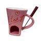 thumbnail image 4 of Taza Para Fondue De Chocolate Con Tenedor, Taza Personal Para Derretir Queso Para Fiestas, Camping, Corazón Rosa, 4 of 5