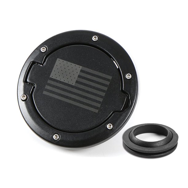Tapa de llenado de combustible RT-TCZ para Jeep Wrangler JK 07-17 con bandera de EE. UU.