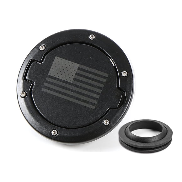 Tapa de llenado de combustible RT-TCZ para Jeep Wrangler JK 07-17 con bandera de EE. UU.