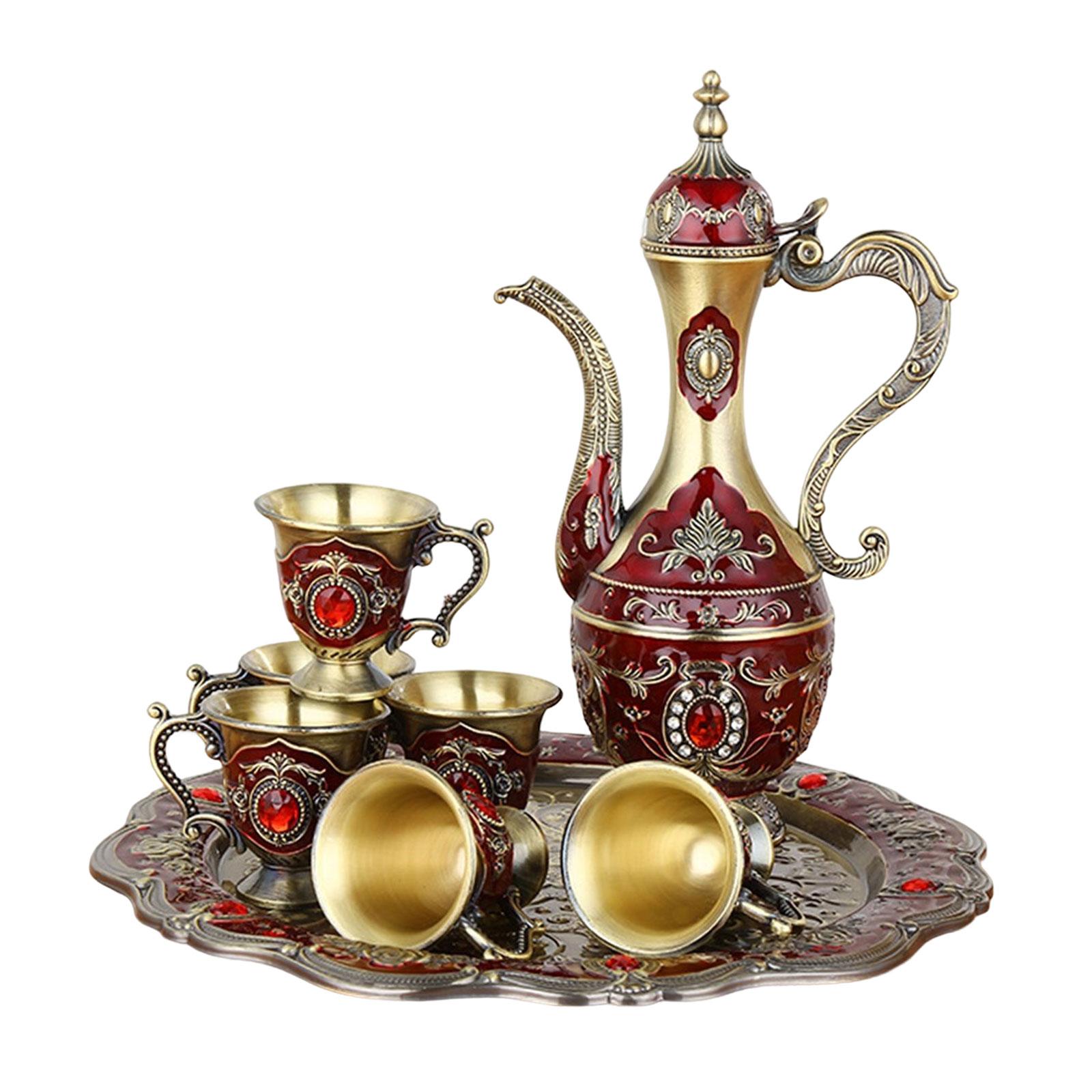 Magideal - European Spirits Pot Set Decantadores Drinkware Sake Pots Sets Garrafes Vajilla Para Bodas Vacaciones Salón Adorno Decoración , Vino Vino Rojo