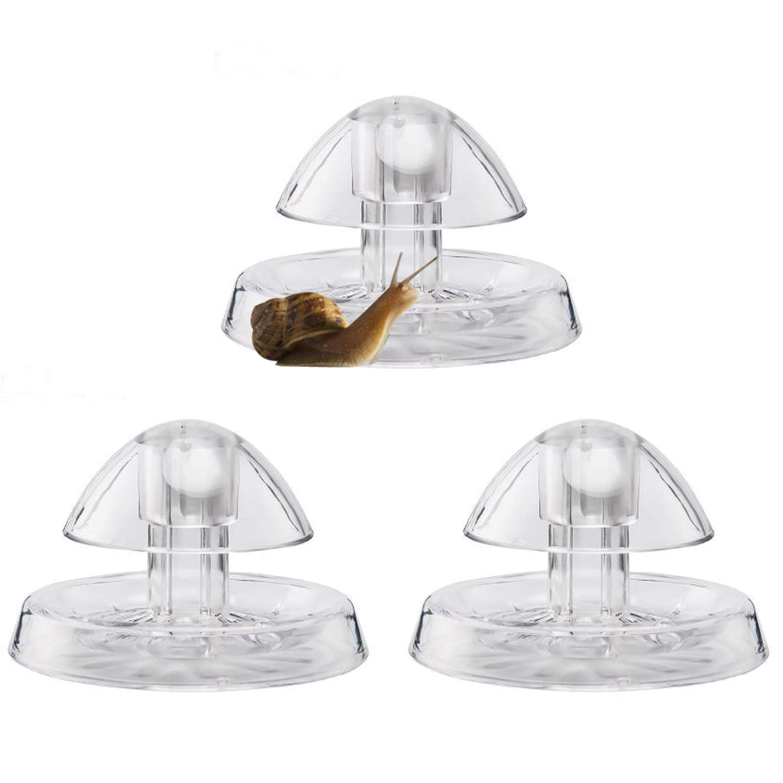 Trampa para caracoles Besimple de 8 cm, plástico, paquete de 3