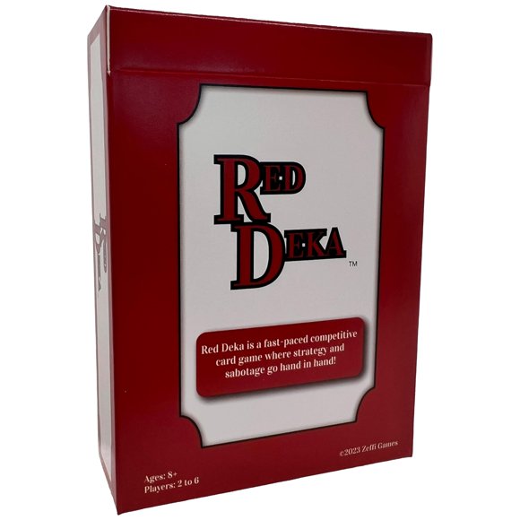 Juego de Cartas ZEFFI GAMES Red Deka Estrategia de Sabotaje