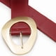 thumbnail image 4 of Cinturón Elasticada Faja Con Cuerina Hebilla Dorada Elegante rojo Talla Única, 4 of 4