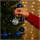 thumbnail image 2 of 12 Bambalinas Esferas Navideñas Plateado Decoracion Navidad, 2 of 3