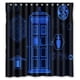 thumbnail image 1 of Cortina de ducha de Doctor Who, juego de cortina de baño con ganchos, tamaño 66 x 72 pulgadas, 1 of 3