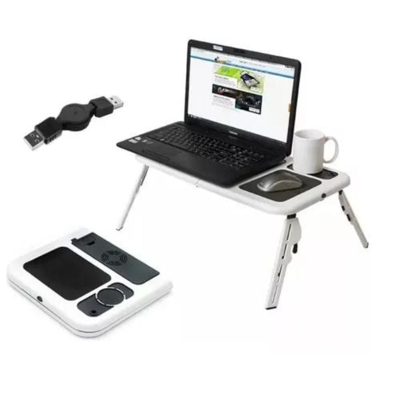 Leon Import - Mesa Portátil Notebook Doble Ventilador