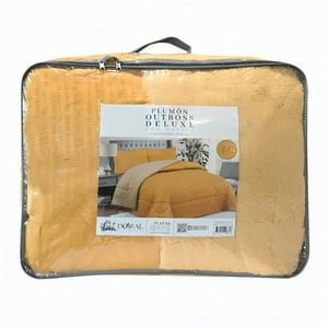 Plumón Outboss Deluxe 3 Plazas / Sherpa Mostaza – Doral 270×240 Cm.