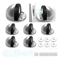 Genérico - Pack 6 Topes Magnéticos Para Puerta Plateado