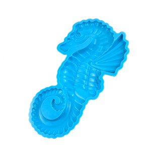 Bothyi - Artesanía Con Forma De Caballito De Mar De Fundición Epoxi De Resina De Silicona Para Vela De Perfume Mousse Azul