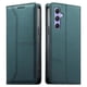 thumbnail image 1 of Funda tipo cartera con bloqueo RFID para Samsung Galaxy A55 cubierta magnética de cuero con tapa y soporte Verde, 1 of 6