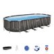 thumbnail image 2 of Piscina Bestway Ovalada Filtro+Accesorios 7.32MX3.66MX1.32M gris, 2 of 10