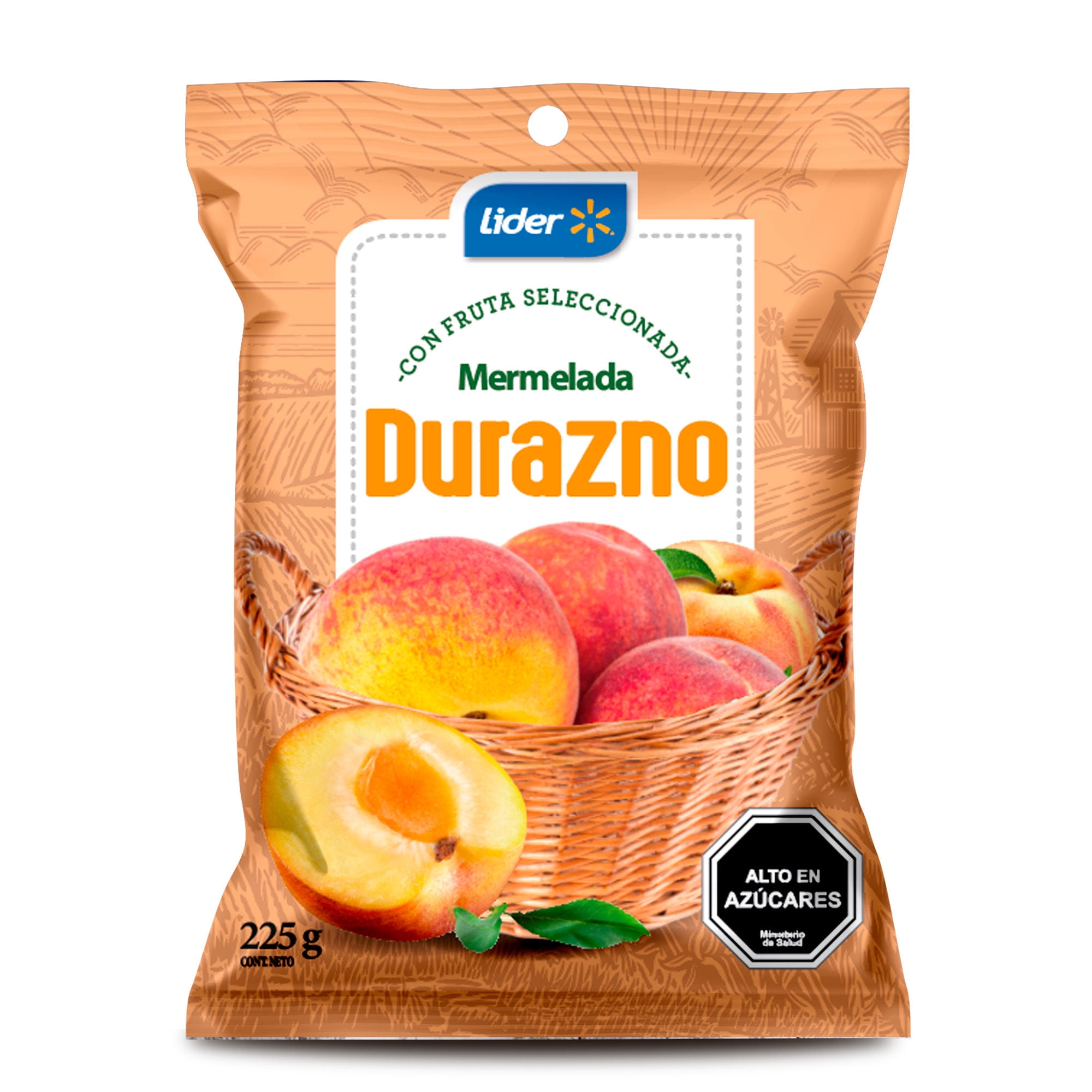 Mermelada Durazno 225 g Lider
