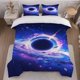 thumbnail image 1 of Black Hole Science Fiction Illustration Themed Bedding Set Soft and Comfortable for All Seasons, 1 of 1