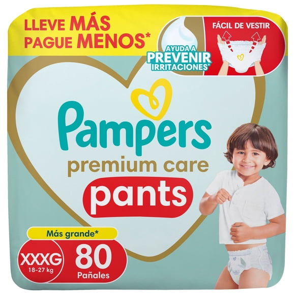 Pañales Pampers Pants XXXG, 80 Un