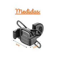 Genérico - Soporte De Celular Para Bicicleta Y Moto, Ajustable, Firme, Color Negro