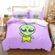 thumbnail image 1 of v803 Bed Sheets Alien Believe In Yourself Bedding Set Single Twin Full Queen King Size Bed Set Aldult Bedroom Duvetcover Set New Bed Sheet Set 3-Piece Bedding Set (1 Duvet Cover + 2 Pillow Shams) Bed, 1 of 5