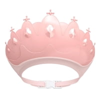 Bothyi - Sombrero De Champú Para Baño De Bebé Con Forma De Corona Protege Los Ojos Y Las Orejas Para Niños Rosa