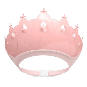 Bothyi - Sombrero De Champú Para Baño De Bebé Con Forma De Corona Protege Los Ojos Y Las Orejas Para Niños Rosa