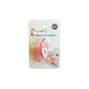 Pumucki - Chupete De Silicona Con Cierre Automático Rosado 0 A 6 Meses