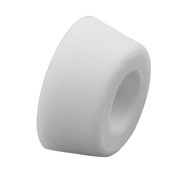 Caucho blanco mate Bumper Prime-Line, 7/8 pulgadas de profundidad, 0,44 pulgadas de largo, paquete d