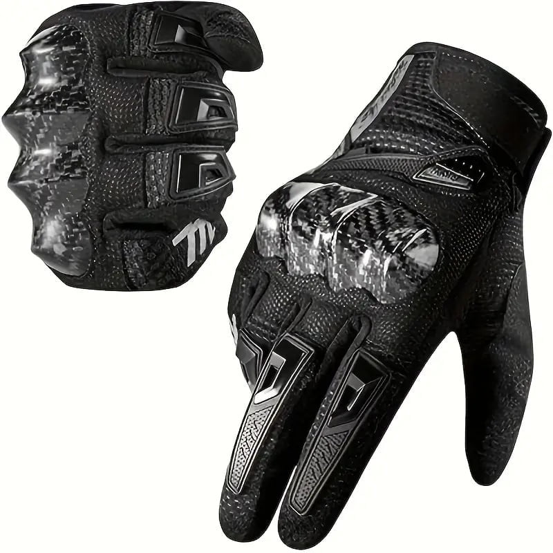 Chrisdien Deny - Guantes De Motocicleta Deportivos Para Hombre Para Exteriores - Guantes De Montar De Dedo Completo Con Pantalla Táctil