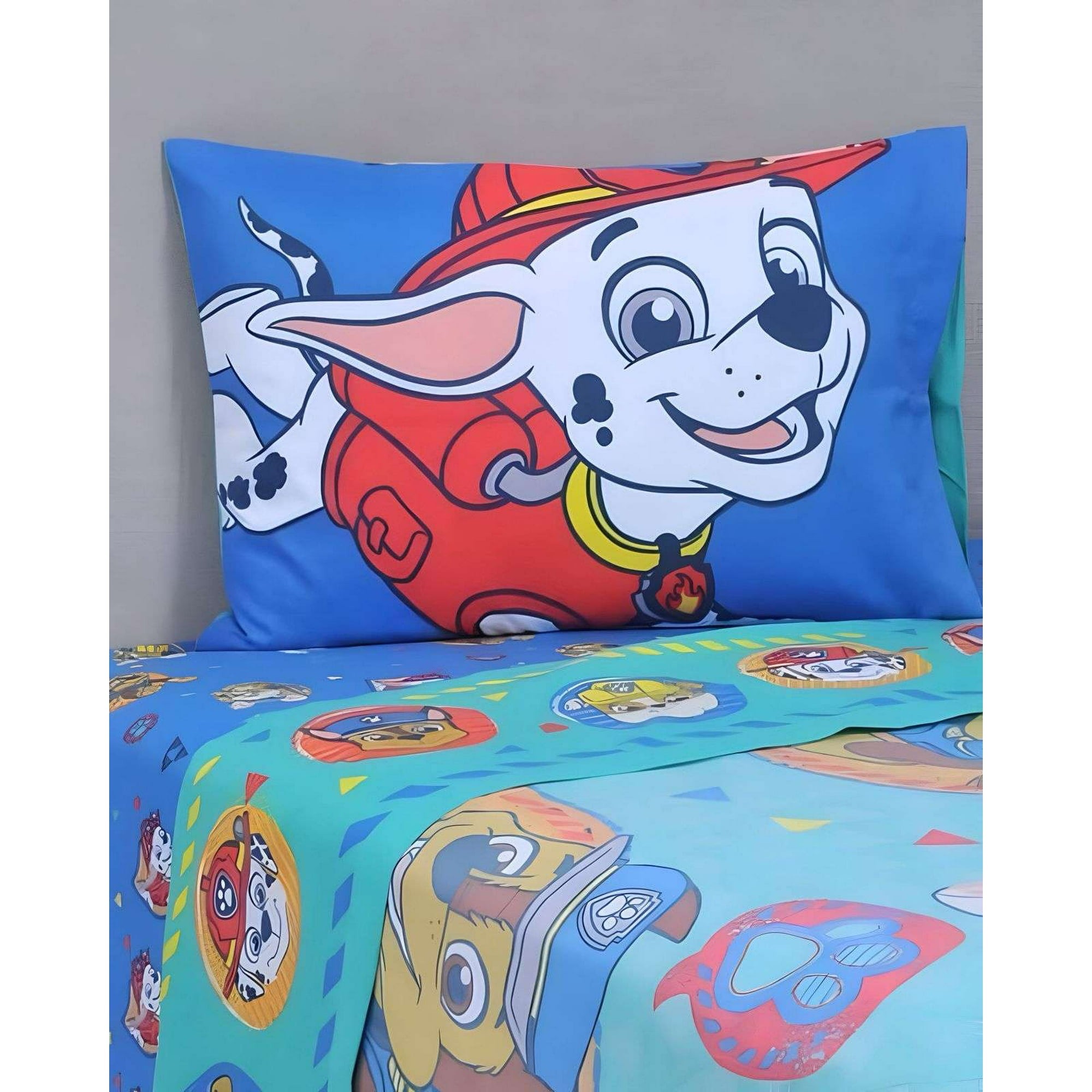 Juego Sábanass Infantil Paw Patrol Plaza Y Media Mashini