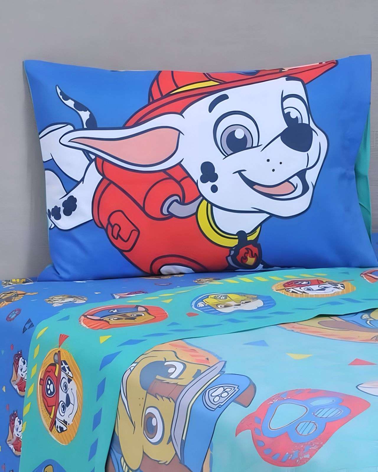 Juego Sábanass Infantil Paw Patrol Plaza Y Media Mashini