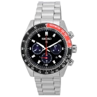Seiko - Reloj Prospex Speedtimer Go Large Cronógrafo Solar Esfera Negra Ssc915 Ssc915P1 Ssc915P 100M Para Hombre