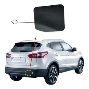 Genérico - Tapa De Gancho Trasero Para Nissan Qashqai J11 (2015-2017) Negro