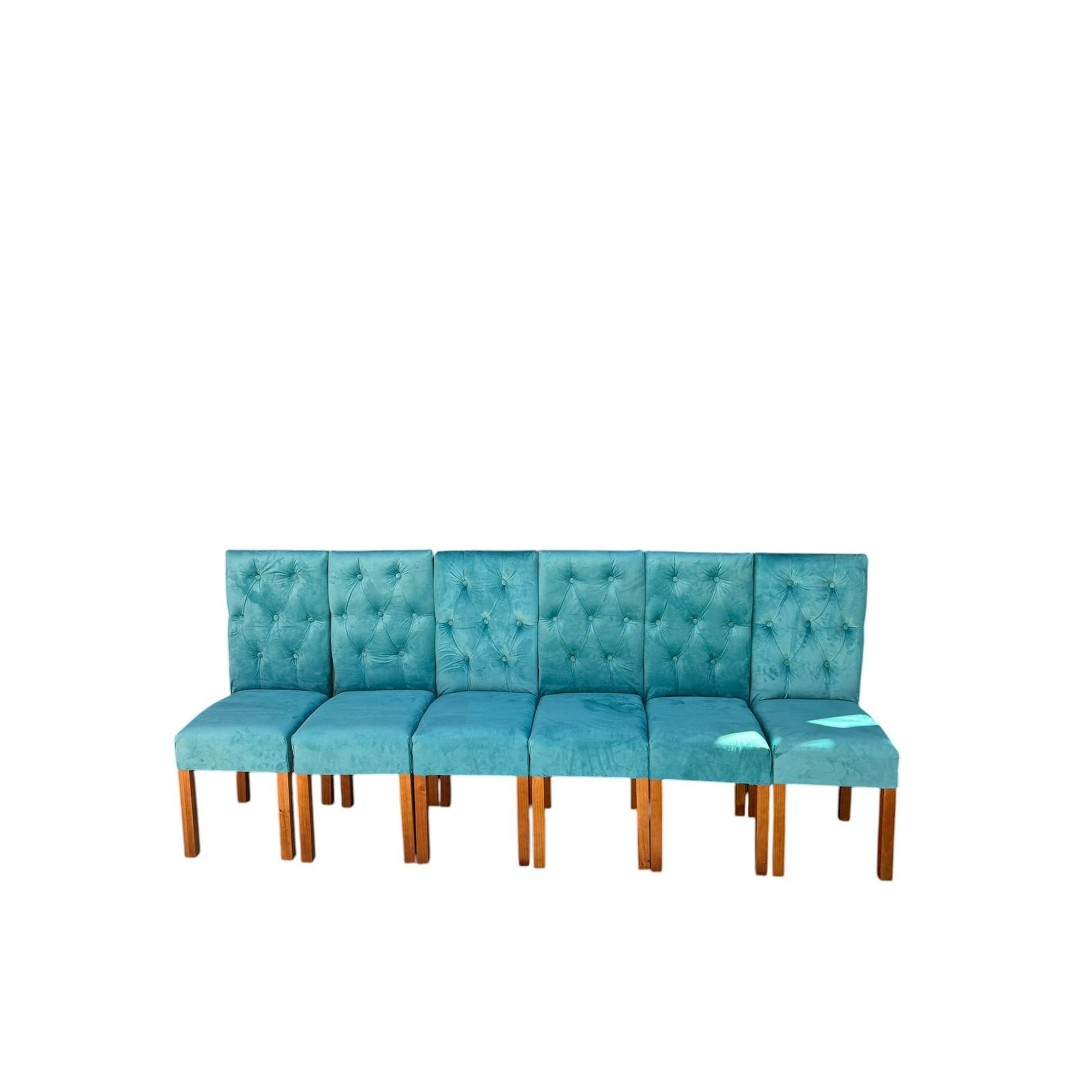 Nevi Express - Pack 6 Sillas De Comedor De Madera Capitonés