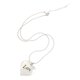 thumbnail image 4 of Mini Love Heart Foto marco de foto medallones Memorial collar de plata, 4 of 5