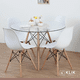 thumbnail image 2 of Comedor Mesa Eames Vidrio 100cm + 4 Sillas Eames Blancas, 2 of 8