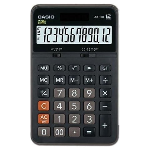 Casio - Calculadora Ax-12B Escritorio Negro