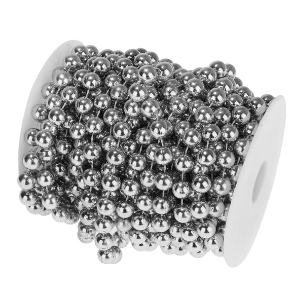 10 mm perlas redondas garland spool beads decoración de la boda del arte 10 m plata