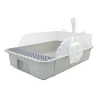 Genérico - Arenero Caja Pequeño Antisalpicaduras Gatos Mascotas Lau