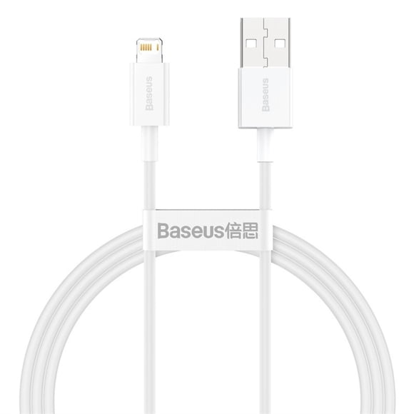 Baseus Superior Series Fast Charging Data Cable USB to iP 2.4A 1m White