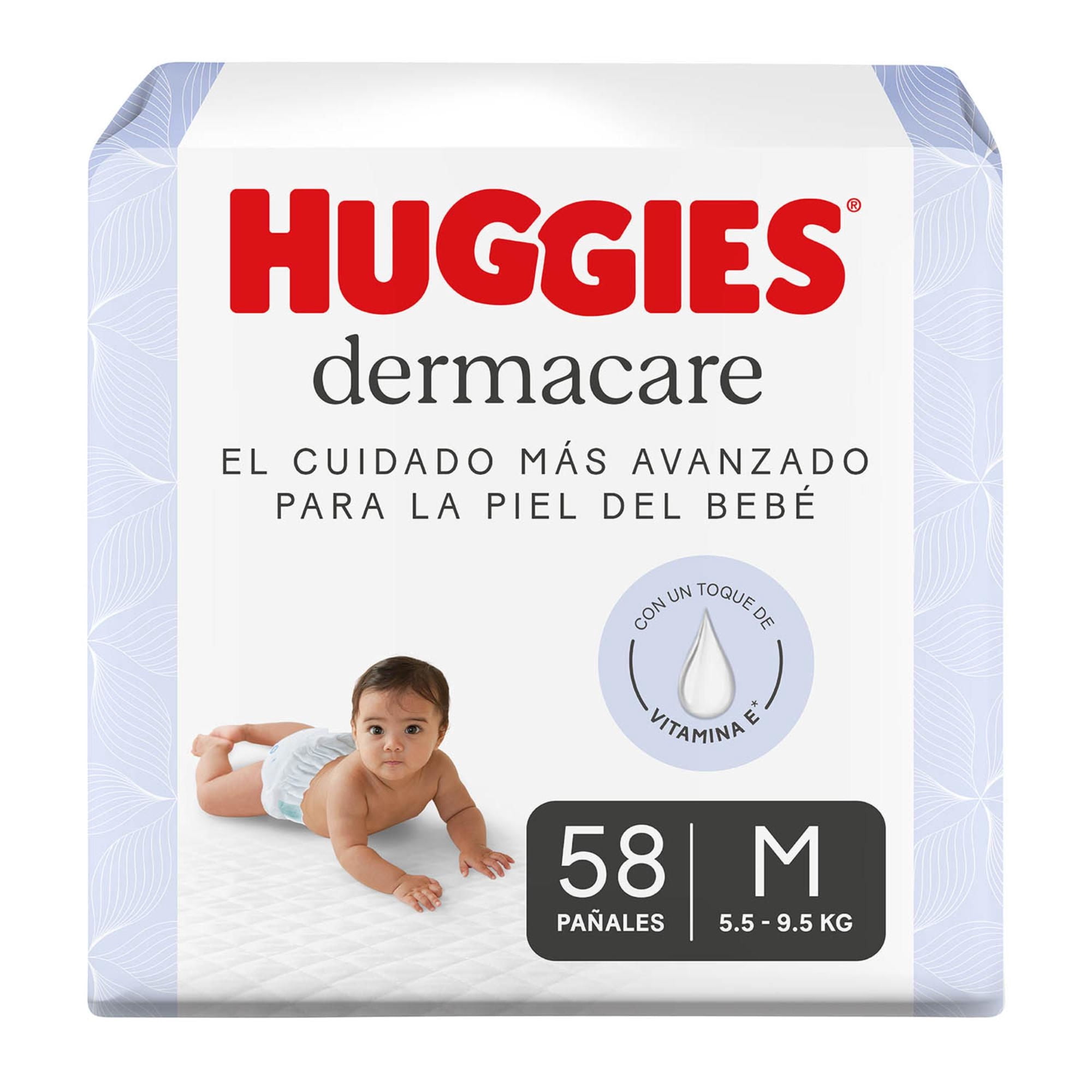 Pañales Dermacare 2/m 58 Un Huggies