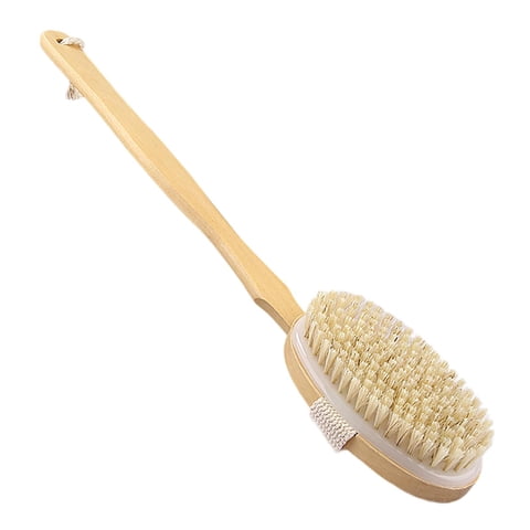 Magideal - Cepillo De Ducha De Baño, Cepillo De Baño De Madera Con Mango Largo, Cepillo Multifuncional Para El Cuerpo Del Baño, Frotador De Espalda Para Cepillad