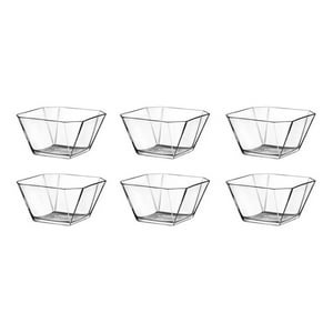 Genérico - Set 6 Bowl De Vidrio Para Frutas Verduras Comidas Postres