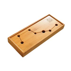 Magideal - Bandeja De Té Bandeja Para Servir Té Con Almacenamiento De Agua, Mesa Portátil, Mesa De Té Bandeja De Servicio De Kungfu Para La Oficina Doméstica De