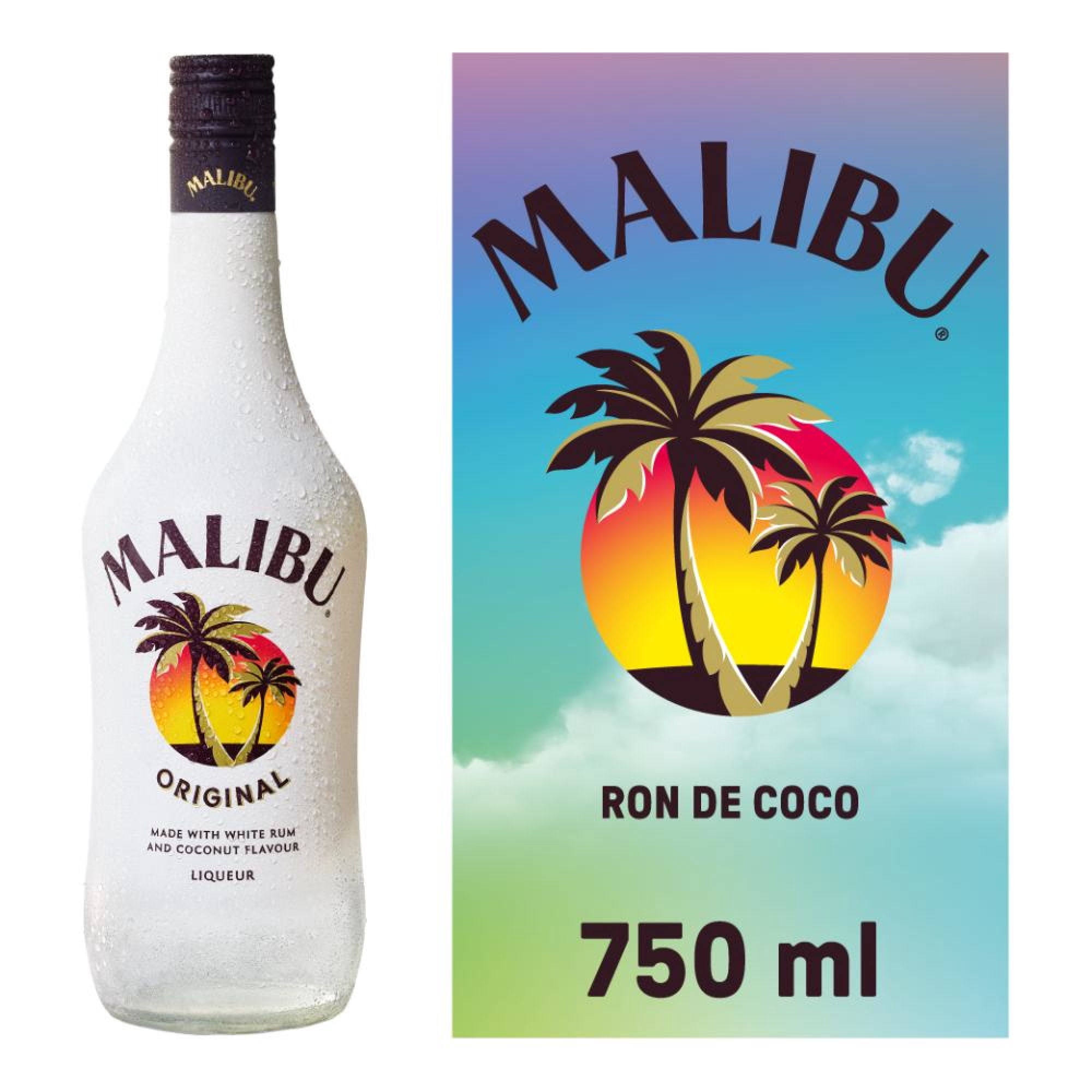 Ron Coco 21° Botella 750 cc Malibu