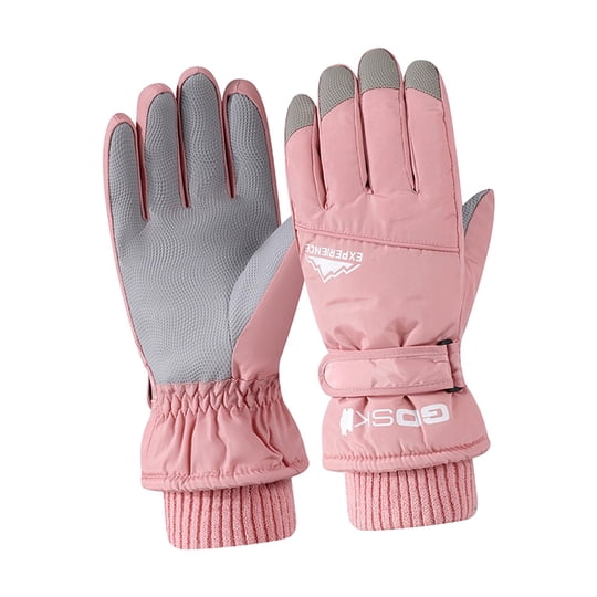 Nishiyuenyi - Guantes De Invierno Antideslizantes Ligeros Guantes De Esquí De Nieve Para Andar En Bicicleta Esquiar Al Aire Libre Rosa Mujeres